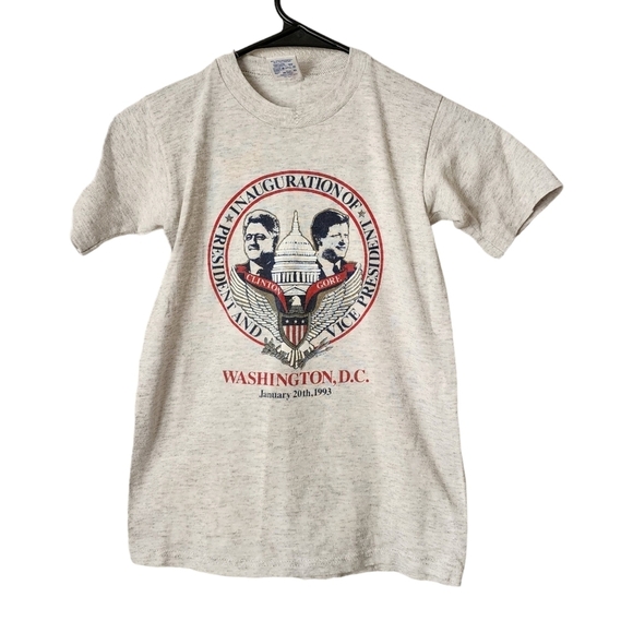 VINTAGE Inauguration of President Clinton & Vice President Gore 1993 graphic tee - Picture 1 of 6